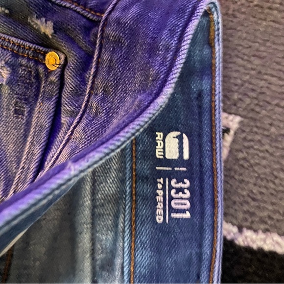 G~Star 3301 Tapered Restored Denim - Picture 4 of 6